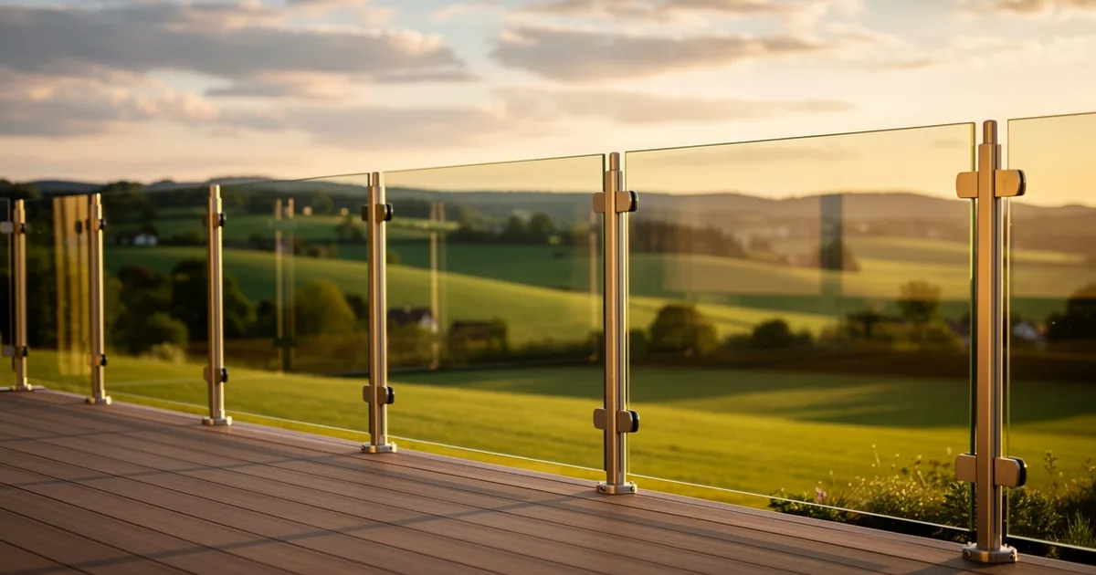 Glass Panel vs. Wrought Iron Railing for a View Lot