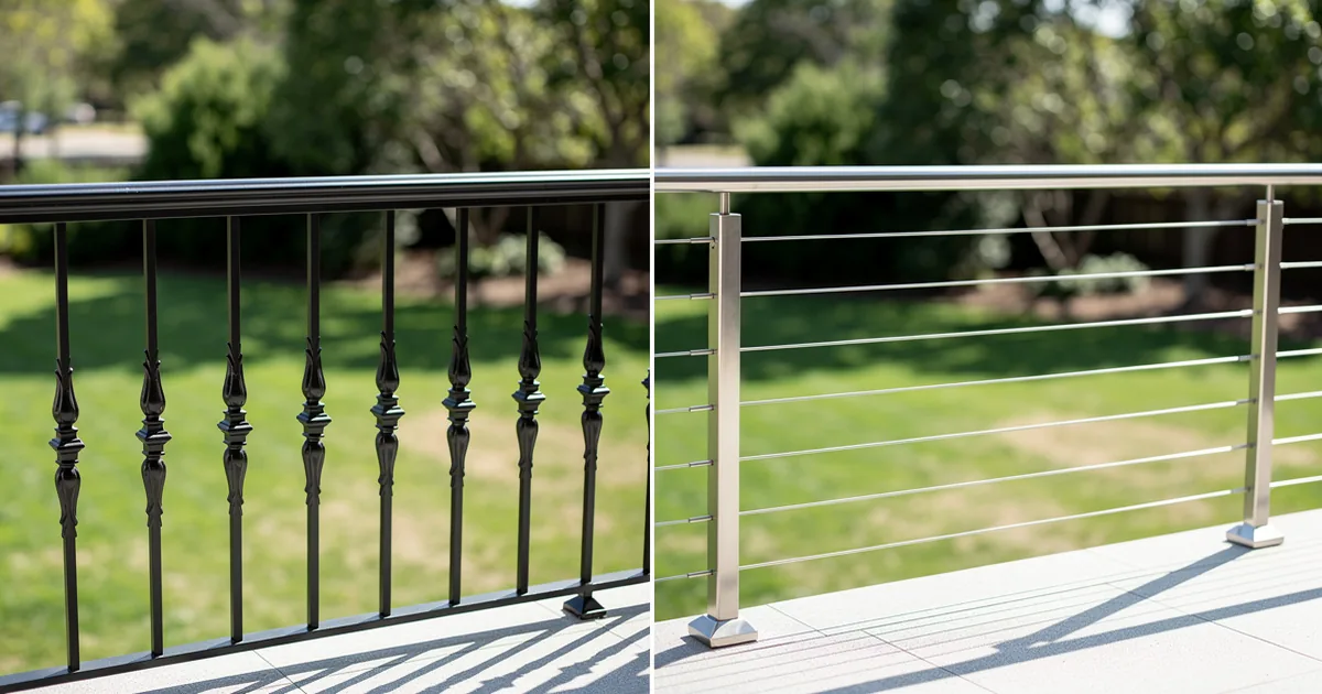 Wrought Iron vs. Cable Railing: Which Fits Your Salina Home?